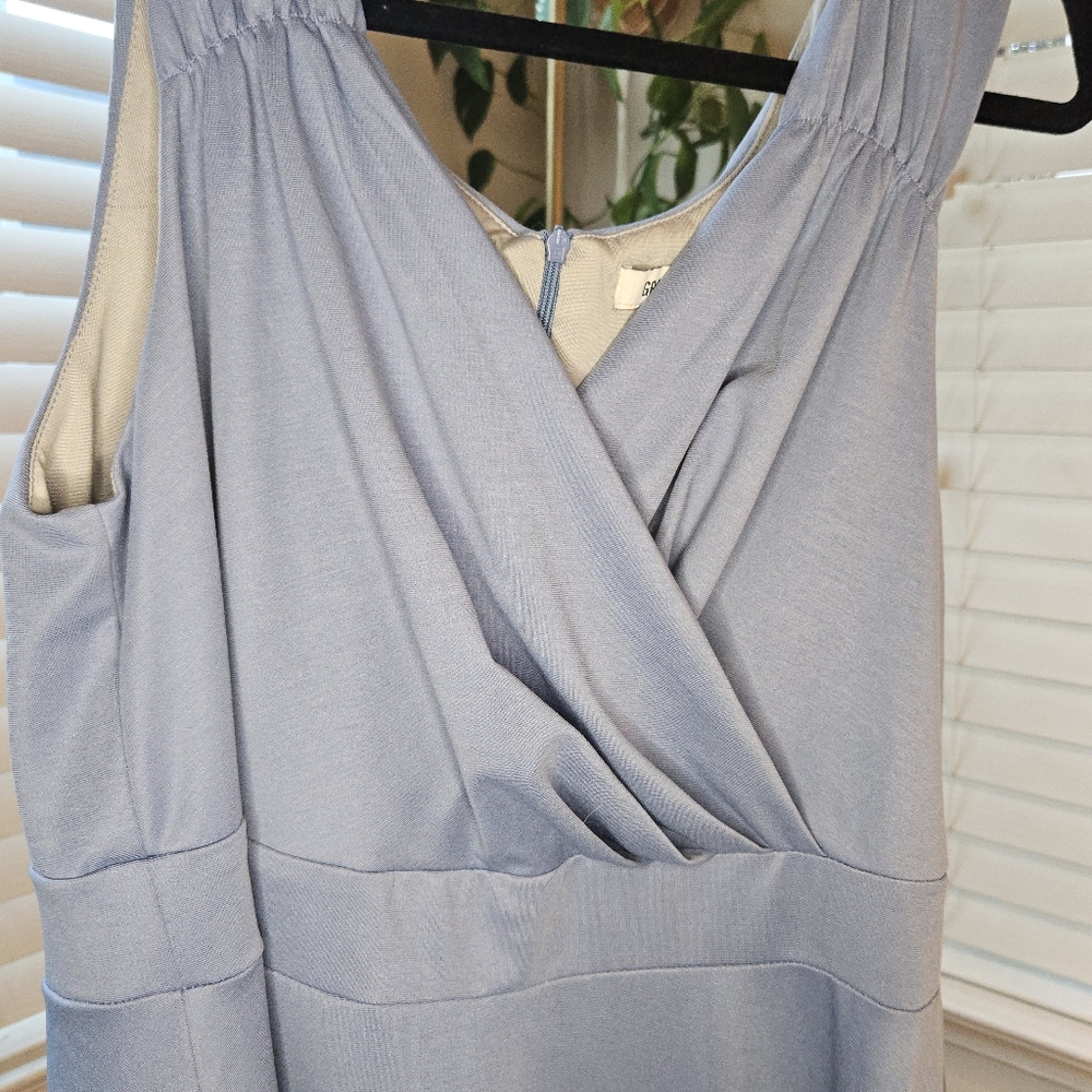 Grace Karin Light Blue Midi Dress
